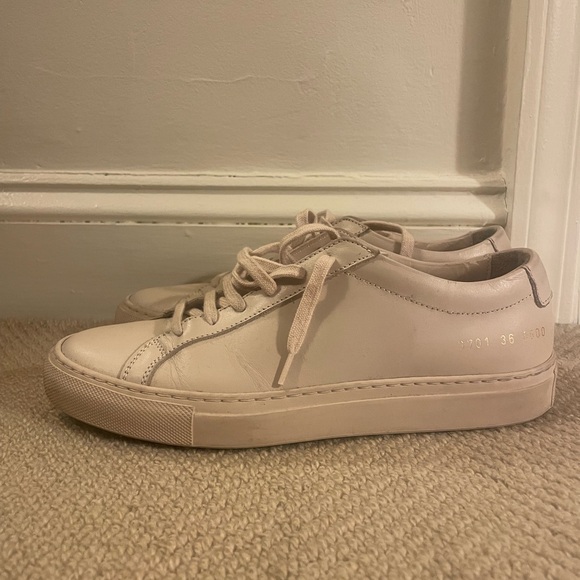 Pink Common Projects Sneakers
